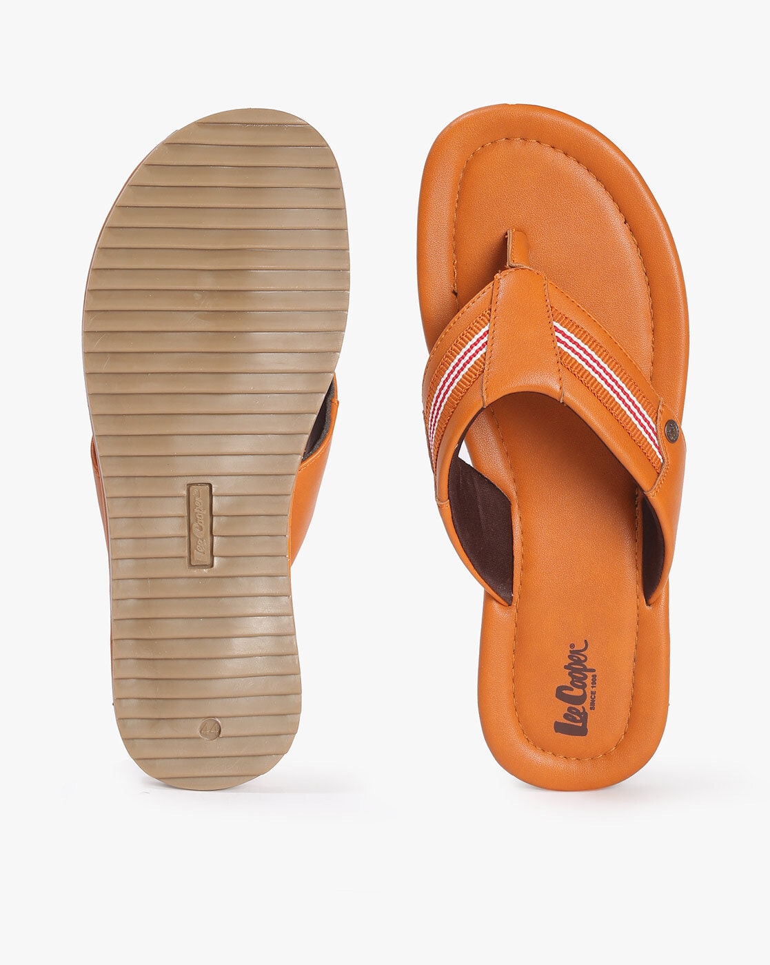 Buy Tan Brown Flip Flop Slippers for Men by Lee Cooper Online