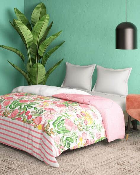 Buy Pink Blankets, Dohars Quilts for Home Kitchen by PORTICO