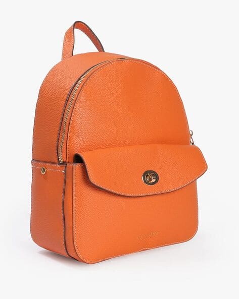 ACCESSORIZE Textured Backpack with Zip Closure
