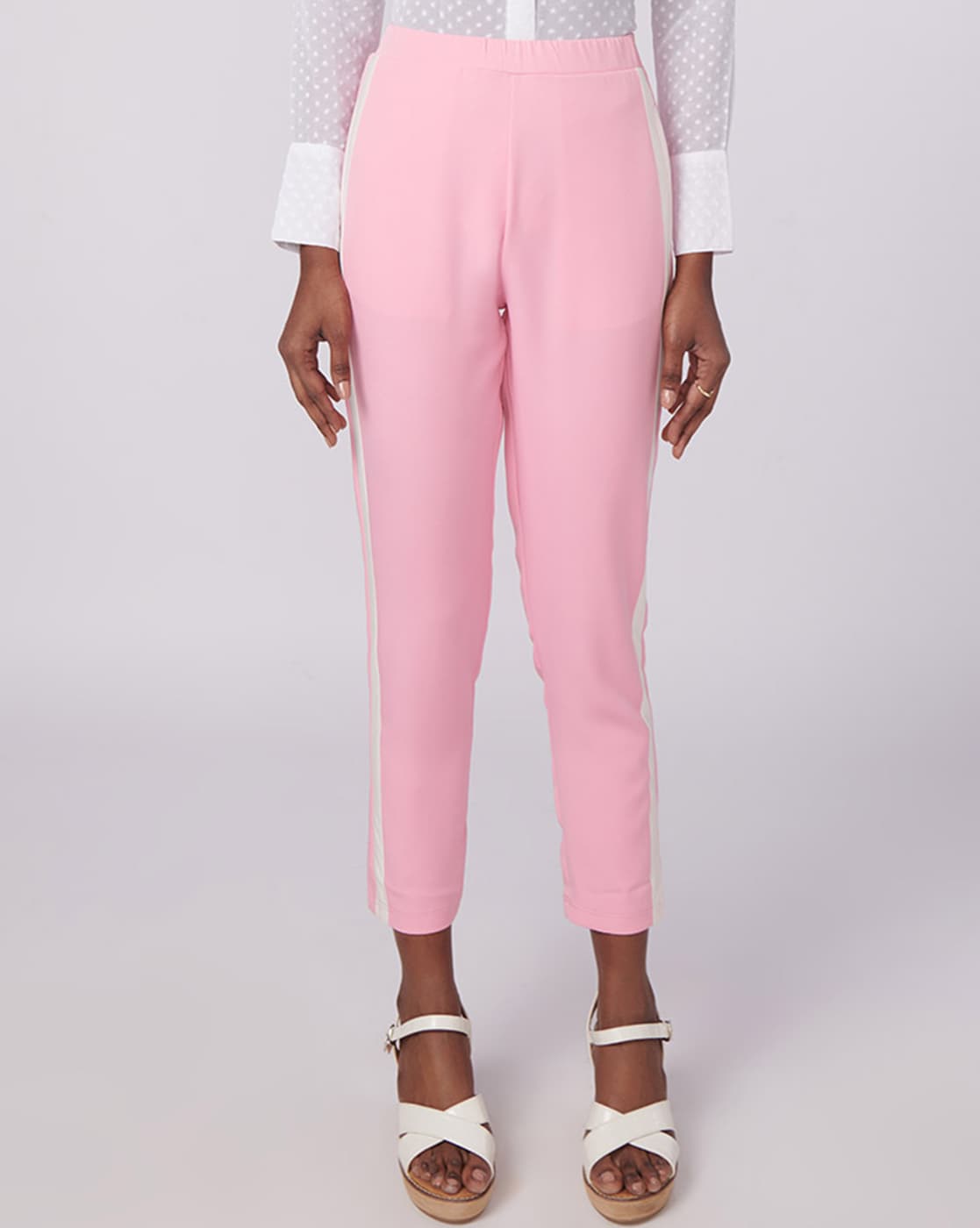 Buy Pink Trousers & Pants for Women by Not So Pink Online