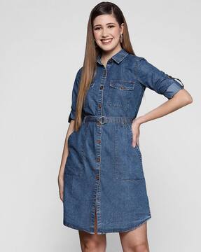 Buy Blue Dresses for Women by Ishin 