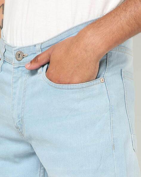 Buy Light Blue Jeans for Men by DNMX Online