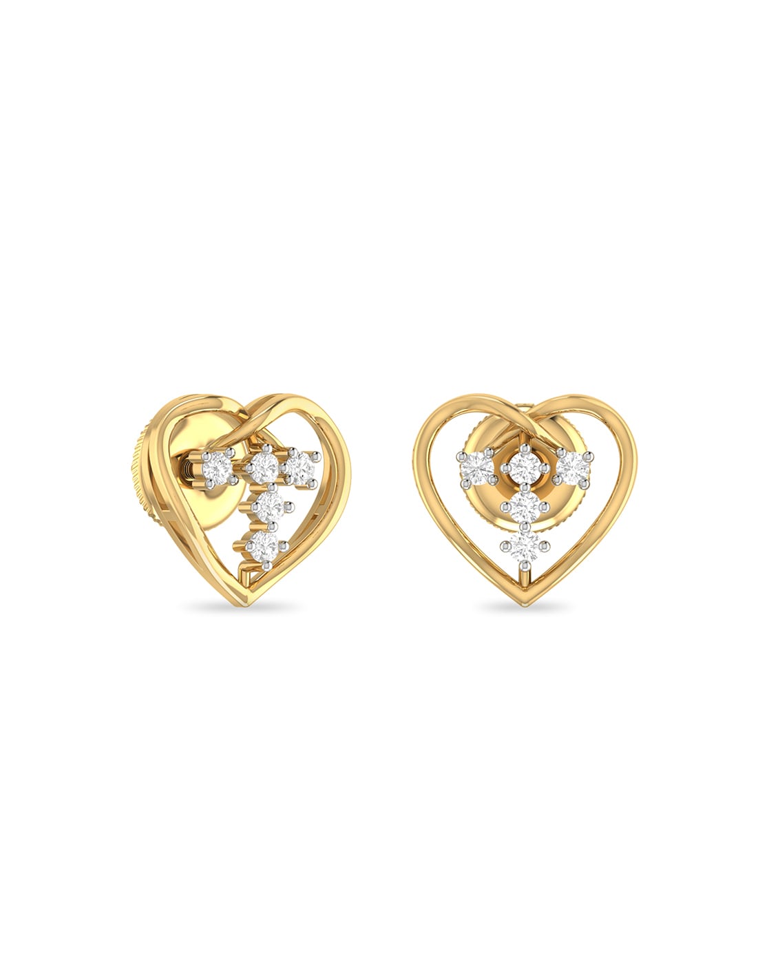 Simple And Fancy One Gram Gold Earrings For Daily Wear ER2248