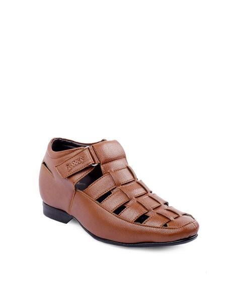 Men's 33225 Leather Lined Sling Back Covered Toe Dress Sandals