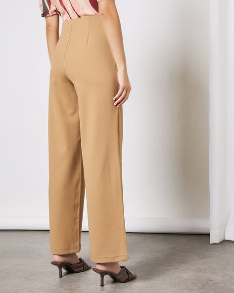 Dark Brown Wide Leg Trousers | New Look