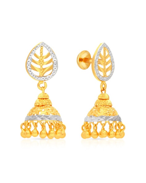 gold earring ka design ek tole ka jhumke ka design#inshajewelleryedition# -  YouTube