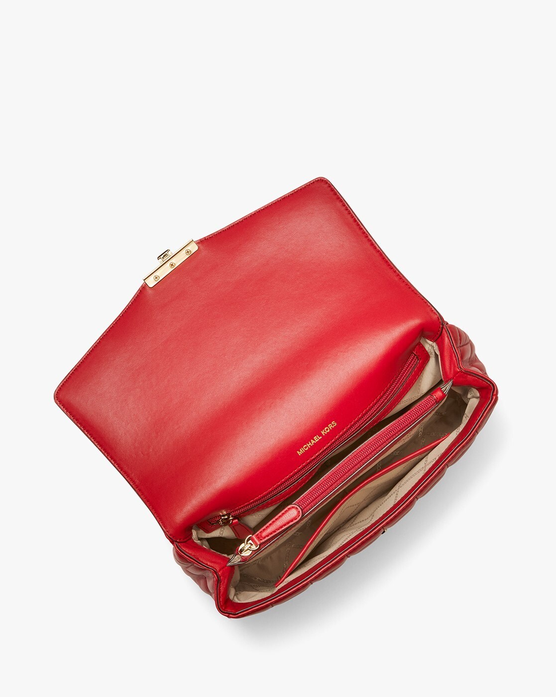 Handbag Michael Kors Red in Cotton - 21111978