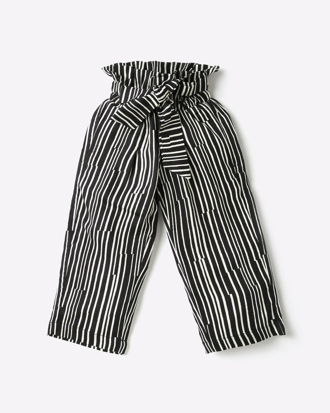 Hybrid & Company Womens Black White Striped Pants Size 1X - beyond exchange