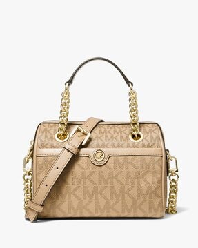 Buy Michael Kors Blaire Extra-Small Logo Satchel | Brown Color Women | AJIO  LUXE