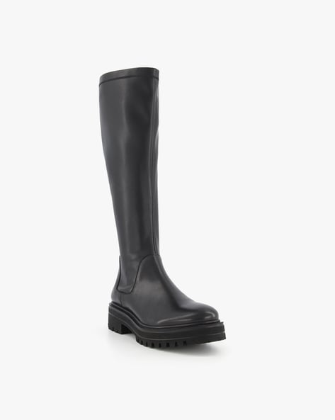 Dune black outlet knee high boots