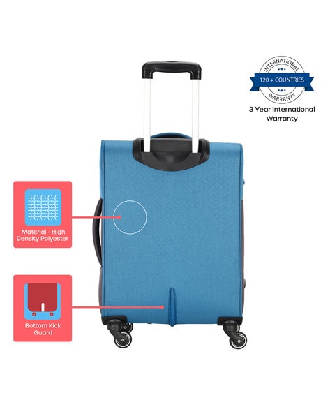 Buy American Tourister Trolley Bag For Travel | KANSAS 57 Cms Polyester  Softsided Small Cabin Luggage Bag | Suitcase For Travel | Trolley Bag For  Travelling, Black Online at Best Prices in India - JioMart.