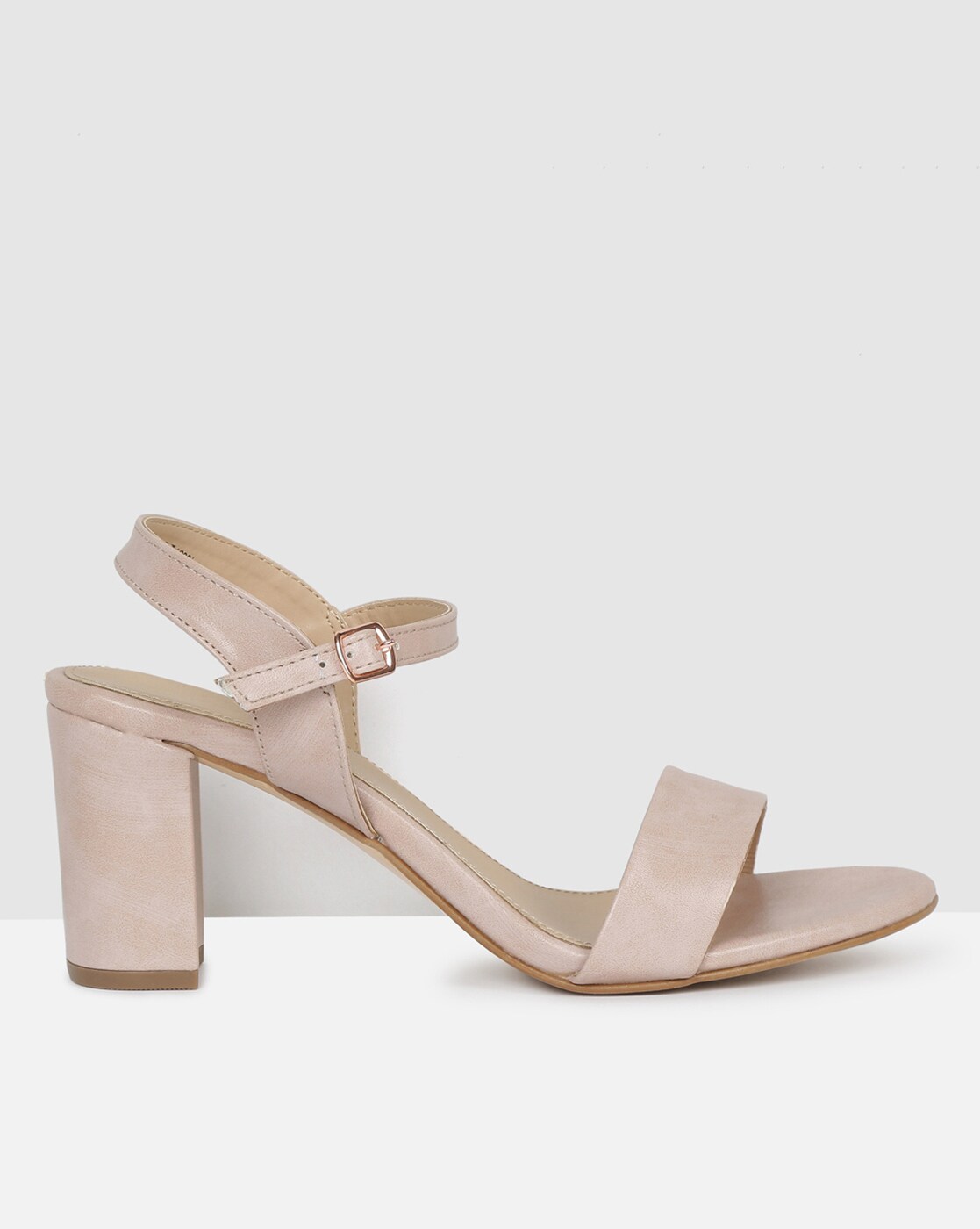 Dusky pink outlet block heels