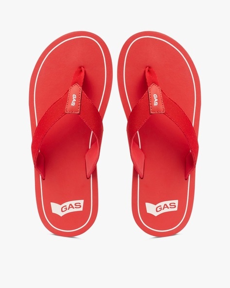 Gas Kylo Logo Print T-Strap Flip-Flops