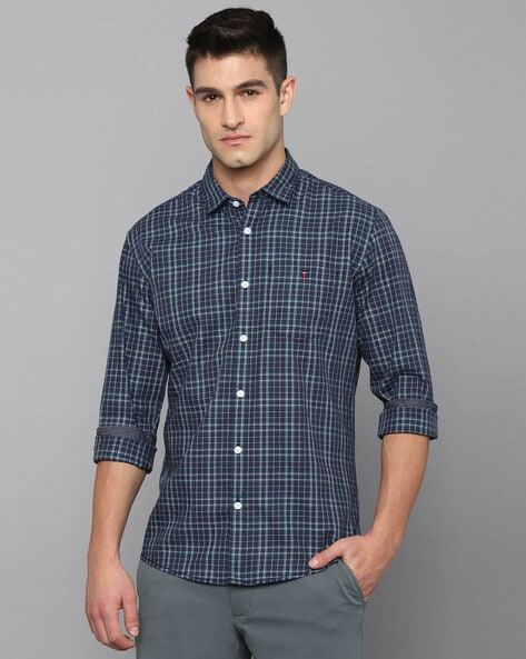 Buy Navy Shirts for Men by LOUIS PHILIPPE Online