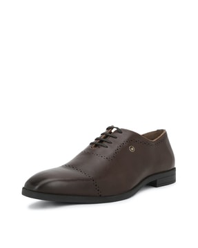 Louis Philippe Solid Black Formal Shoes