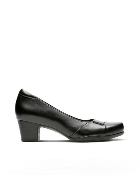 clarks black pumps sale