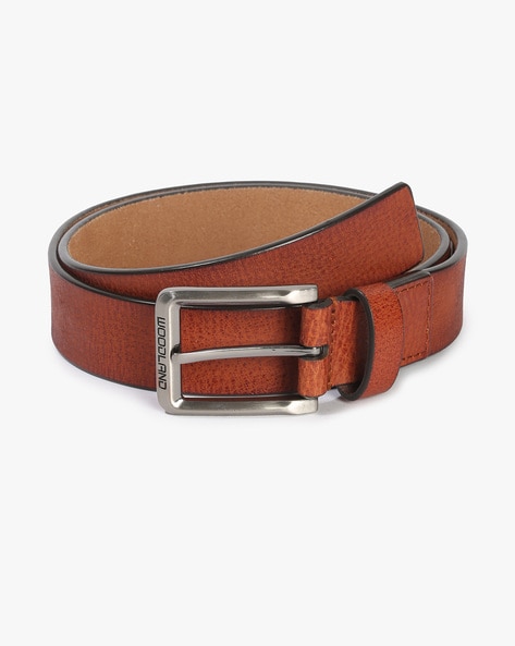 Woodland Tan Casual Leather Belt for Men