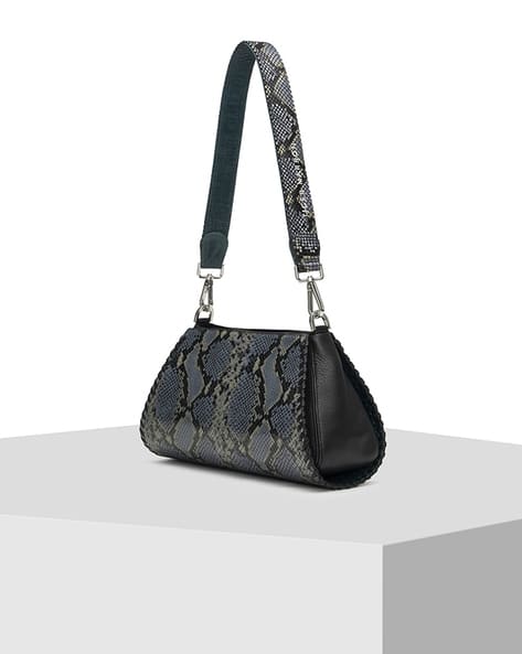 TIGER MARRON Reptilian Pattern Tote Bag