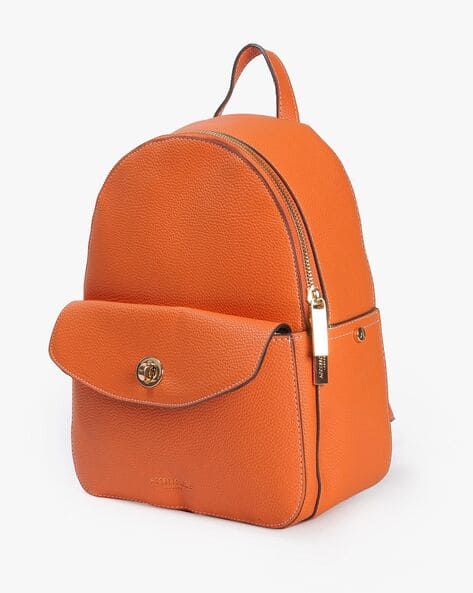 ACCESSORIZE Textured Backpack with Zip Closure