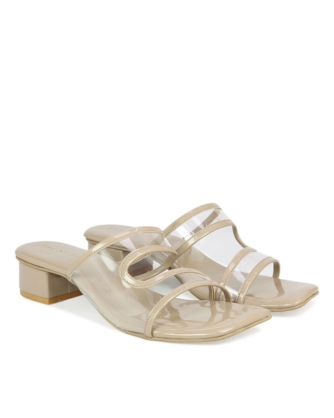 Buy Beige Heeled Sandals for Women by Design Crew Online Ajio