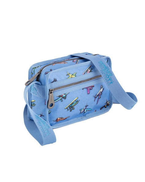 Graphic Print Shoulder Bag with Adjustable Strap