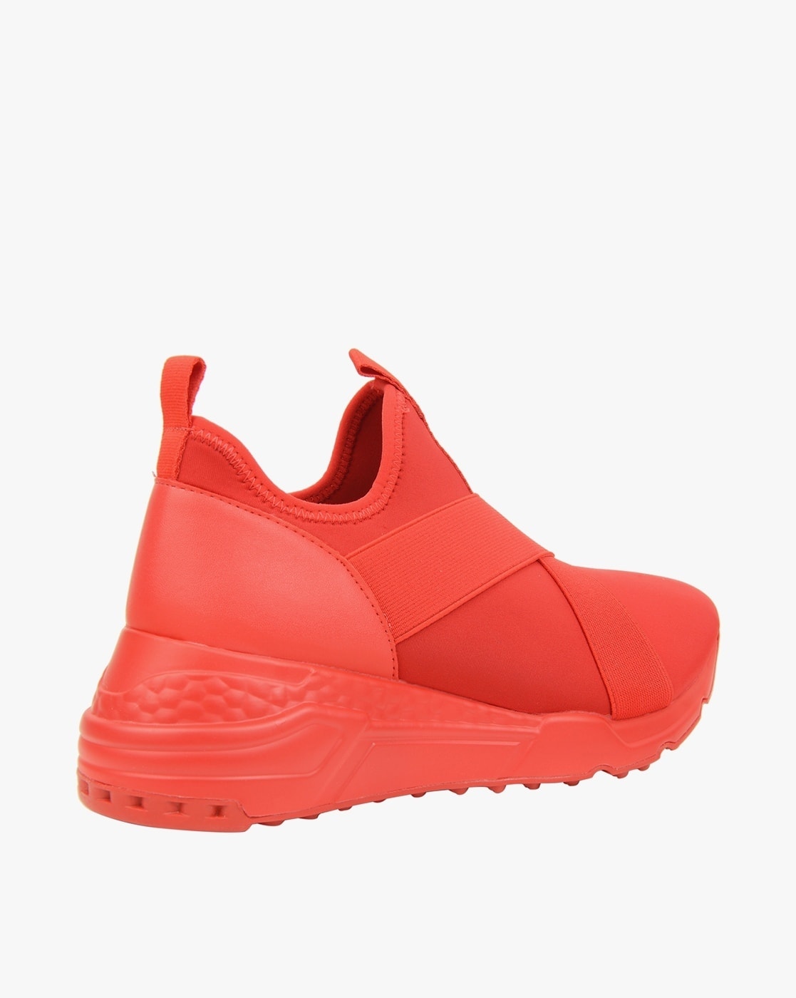 steve madden red slip on sneakers