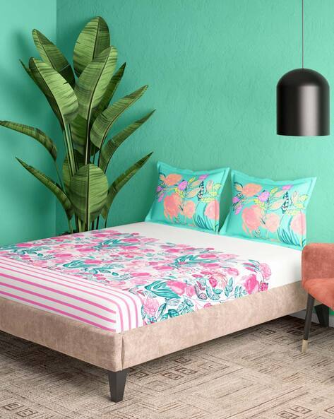 King Size BedSheet With Pillow Cover