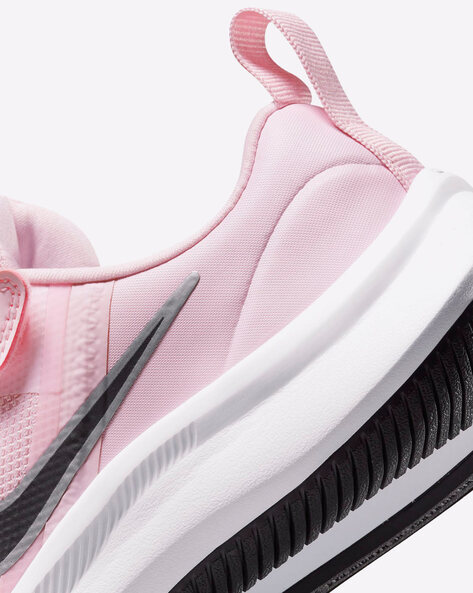 Pink nike best sale velcro shoes