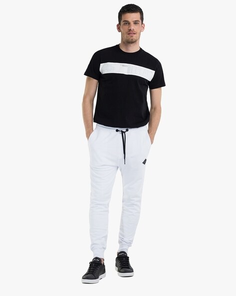 Cotton Fleece Joggers with Side Pockets