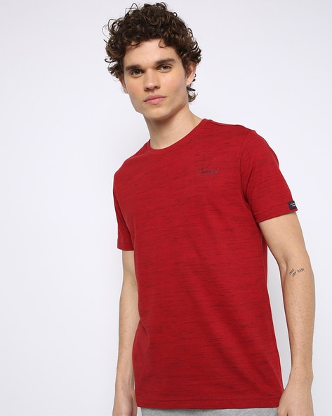 Teamspirit Regular Fit Heathered Round-Neck T-Shirt