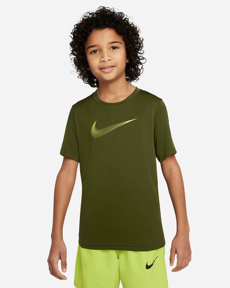 Olive green hotsell nike shirt