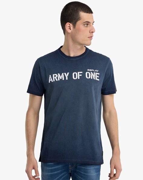 Buy Navy Blue Tshirts by for Online REPLAY Men