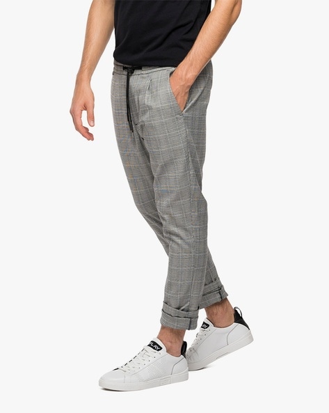 Checked hot sale smart joggers