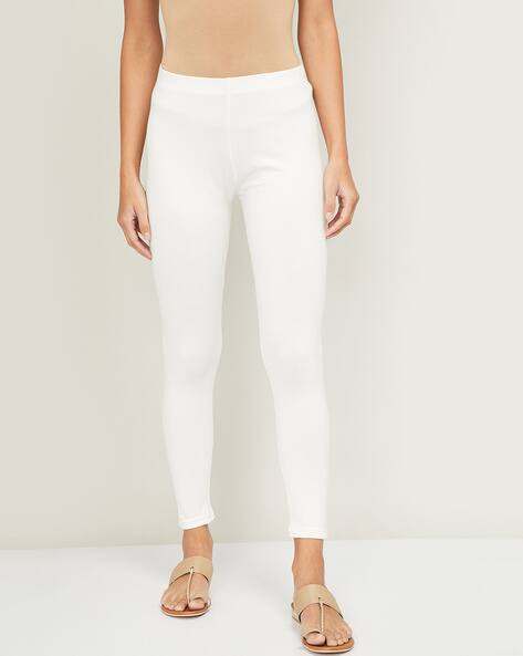 Buy White Leggings for Women by Melange 