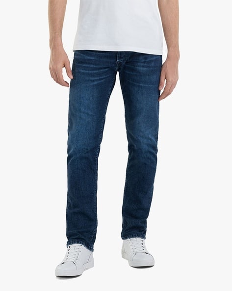 GROVER Straight Fit 573 Clouds Dark Wash Jeans