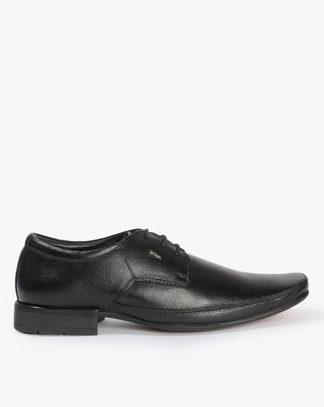 Lee cooper black hot sale derby formal shoes