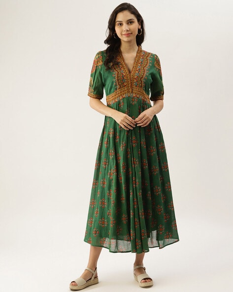 Green Dresses for Women by RITU KUMAR ...