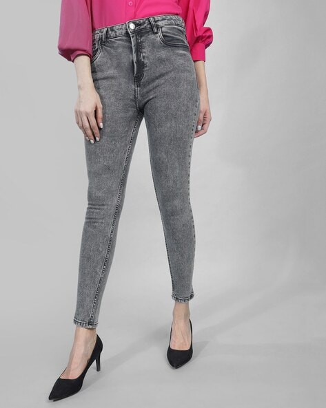 Buy Grey Jeans & Jeggings for Women by KRAUS Online | Ajio.com
