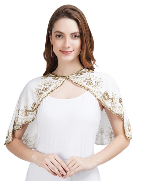 Embellished Sheer Cape Price in India