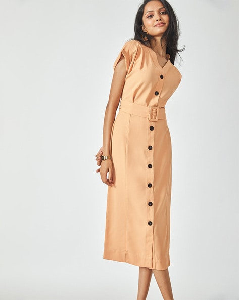 Buy Button Front Dress Online In India -  India