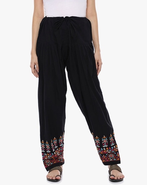 Geometric Embroidered Patiala Pants Price in India