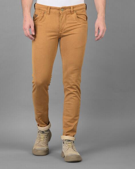 Buy Mustard Jeans for Men by American 