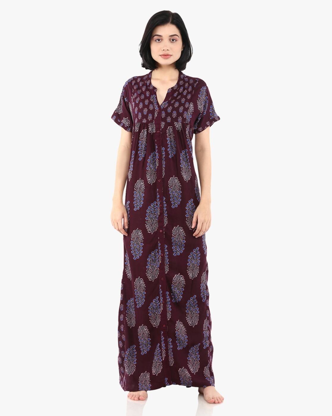 Buy Purple Nightshirtsu0026Nighties for Women by SHYLA Online | Ajio.com