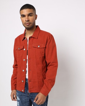 Buy Orange Jackets & Coats for Men by The Indian Garage Co Online 