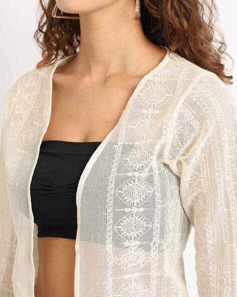 Sheer bolero outlet jacket