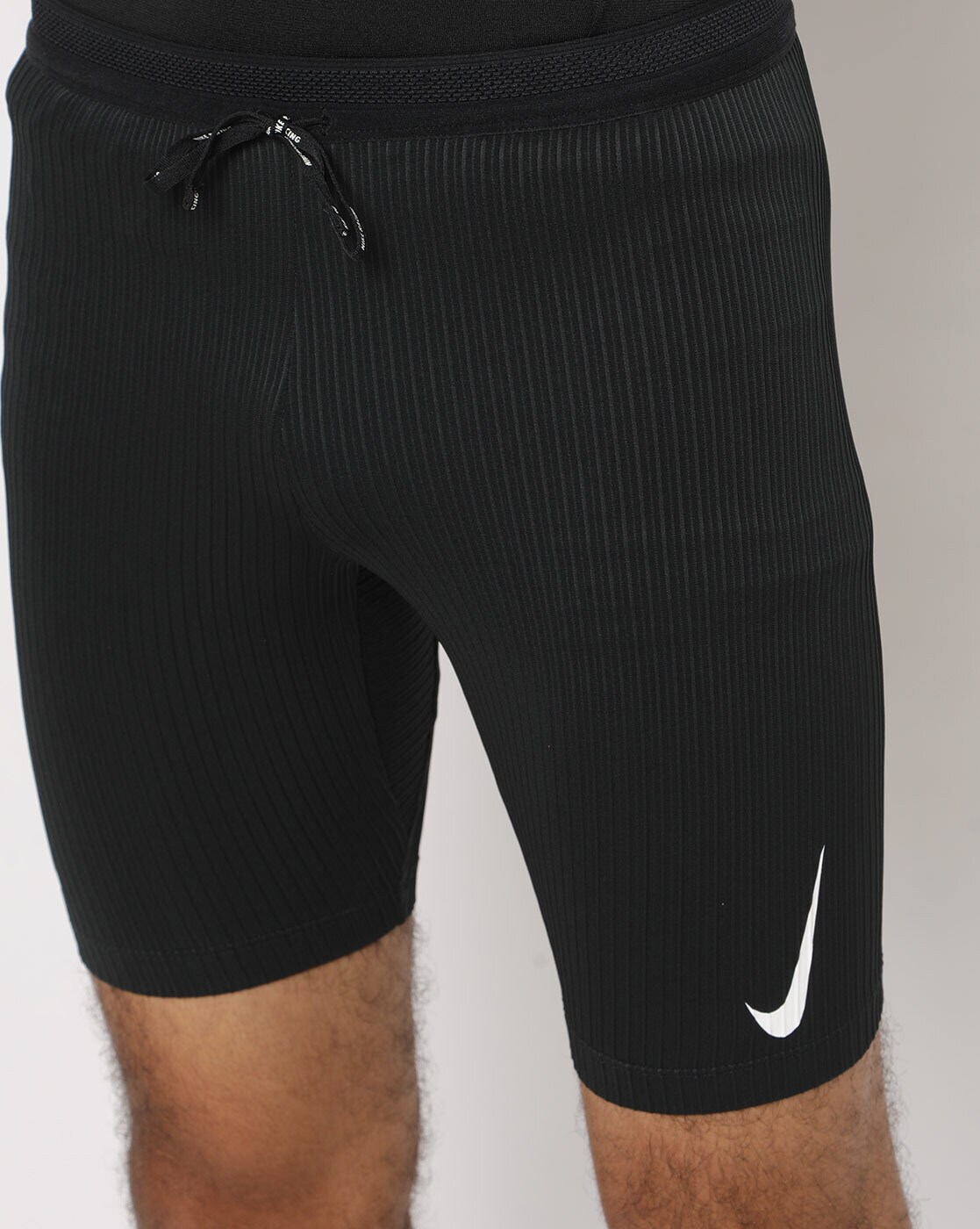 NIKE AEROSWIFT RUNNING HALF TIGHTS SHORTS DA1429-014 BLACK/CRIMSON/CORAL XL  $85