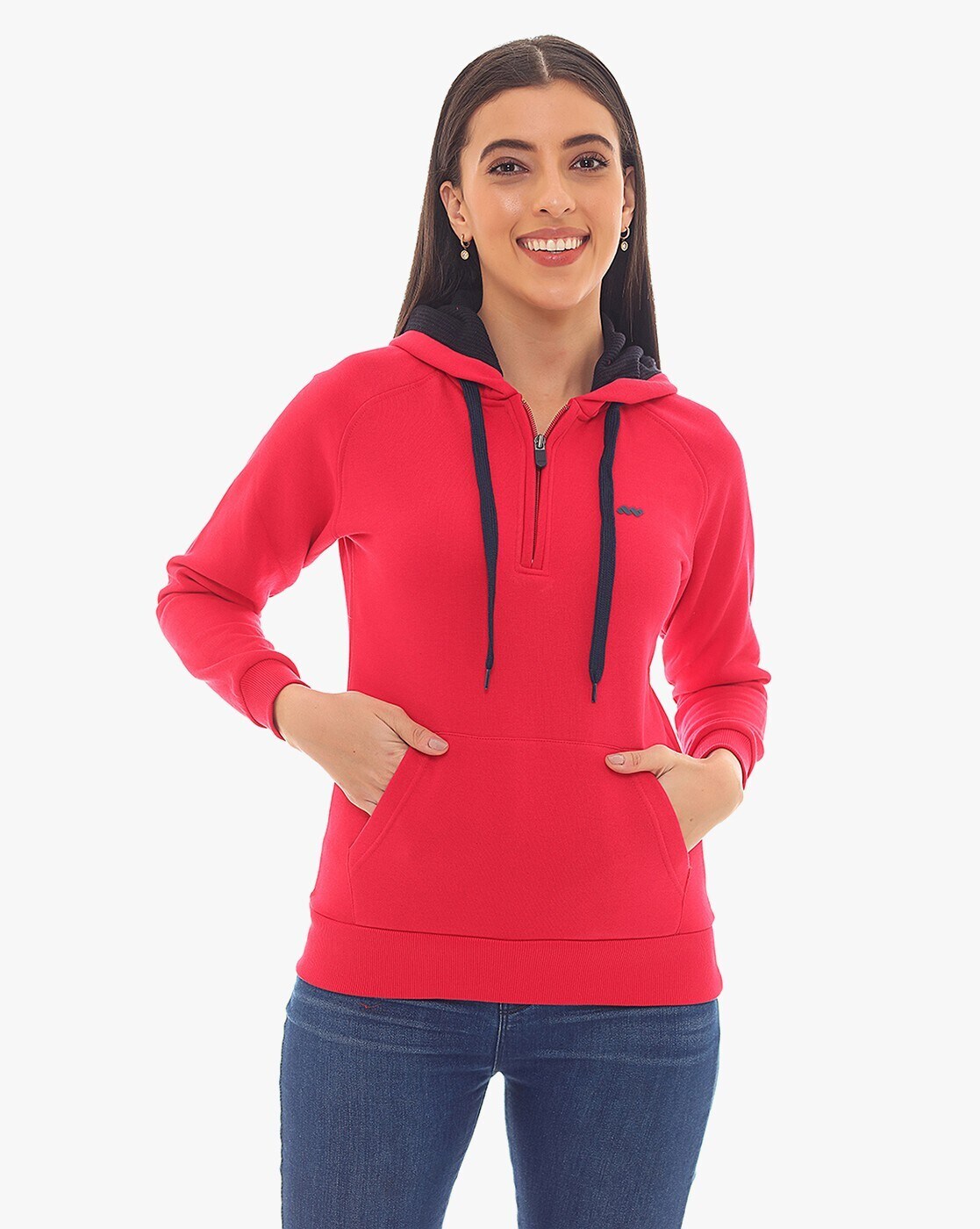 Buy Fuchsia Pink Sweatshirt Hoodies for Women by Spunk Online