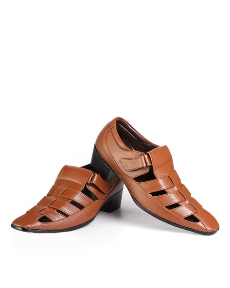 Italian Style Fashion Genuine Leather Sandals for Men Business Dress Sandals  Handmade Leather Shoes Men Sandalias Big Size 35-47 - AliExpress