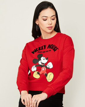 Red 2025 mickey sweatshirt