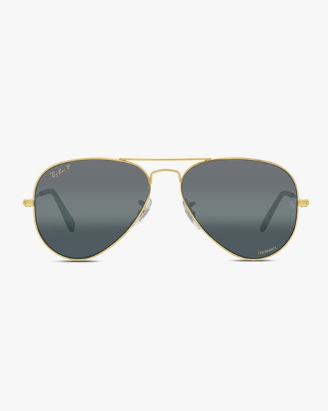 Gold rimmed aviator glasses sale